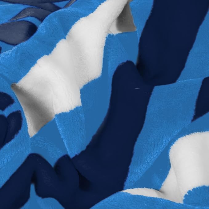 Logo Brands NCAA Raschel Throw Blanket – 50 x 60 Soft Fleece Blanket, Officially Licensed Collegiate Design, Cozy Throw for Tailgating, Game Day, & Home Décor