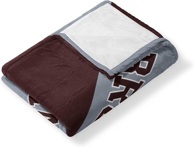Northwest NCAA Silk Touch Throw Blanket, Ultra Soft Plush Polyester, Lightweight Warm Decorative Fan Gift, 46 x 60 in