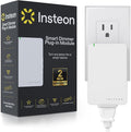 Insteon Smart Lamp Dimmer Plug, 300W Smart Home and Electronics Light Control, Adjustable Brightness & Fade for Dimmable LED, CFL & Incandescent Lights, Works with Alexa & Google - 2457D2 (White)