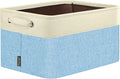 BALEINE 1 Pack Fabric Closet Storage Bins for Shelves, Linen Closet Organizers and Storage, Decorative Baskets for Organizing, Shelf, Clothes, Home, Office (Skyblue, 14''x10''x8.5'')