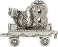 DANFORTH – Birthday Train (8- Skunk) – Candleholder - Handcasted Pewter Birthday Party Decorations - Made in USA