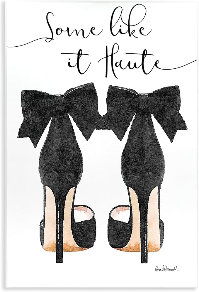 Fashion Pumps Still Life, 13 x 19 Inch Mounted Print on Wall Plaque | Stupell Industries · By Amanda Greenwood · Ready to hang · Crisp clean look · Made in USA