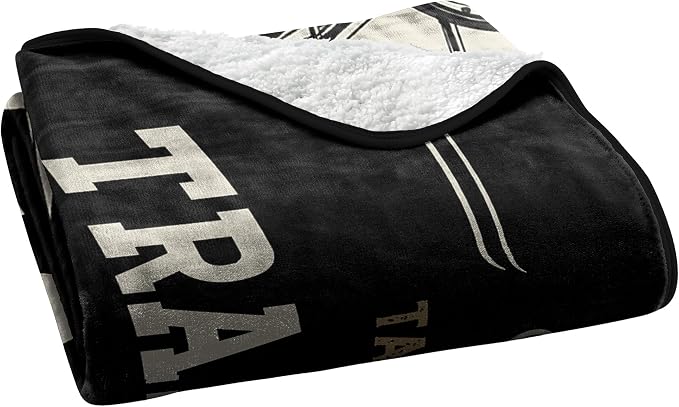 Northwest Yellowstone Silk Touch Sherpa Throw Blanket, 60" x 80", Train Station