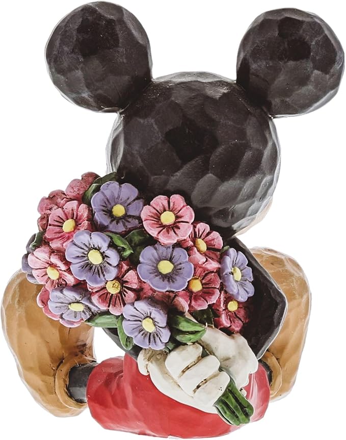 Disney Traditions by Jim Shore Mini Mickey Mouse Personality Pose Stone Resin Figurine, 2.75”