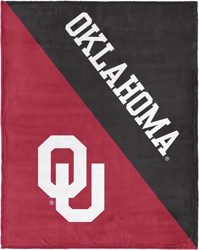 Northwest NCAA Silk Touch Throw Blanket, Ultra Soft Plush Polyester, Lightweight Warm Decorative Fan Gift, 46 x 60 in