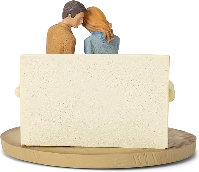 Lighthouse Christian Products Praying Husband Wife United in The Spirit 6 x 4.5 Cast Stone Sculpture
