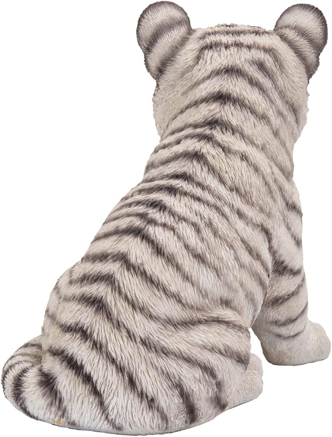 Tocca Hi-Line Gift Sitting White Tiger CUB Statue
