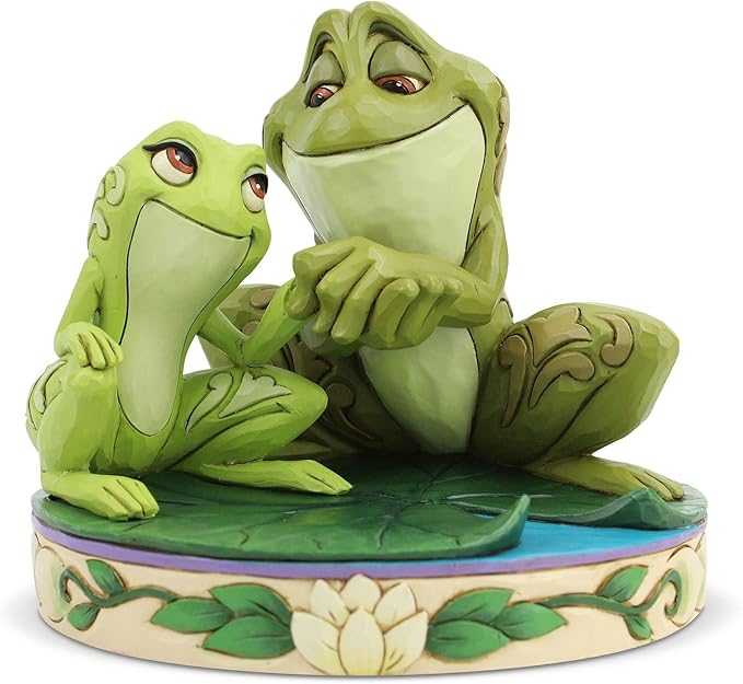 Enesco Disney Traditions Collection by Jim Shore The Princess and The Frog Tiana and Naveen Figurine- Resin Hand Crafted Painted Collectible Disney Figurines Decorative Home Decor Statue, 4.5 Inch