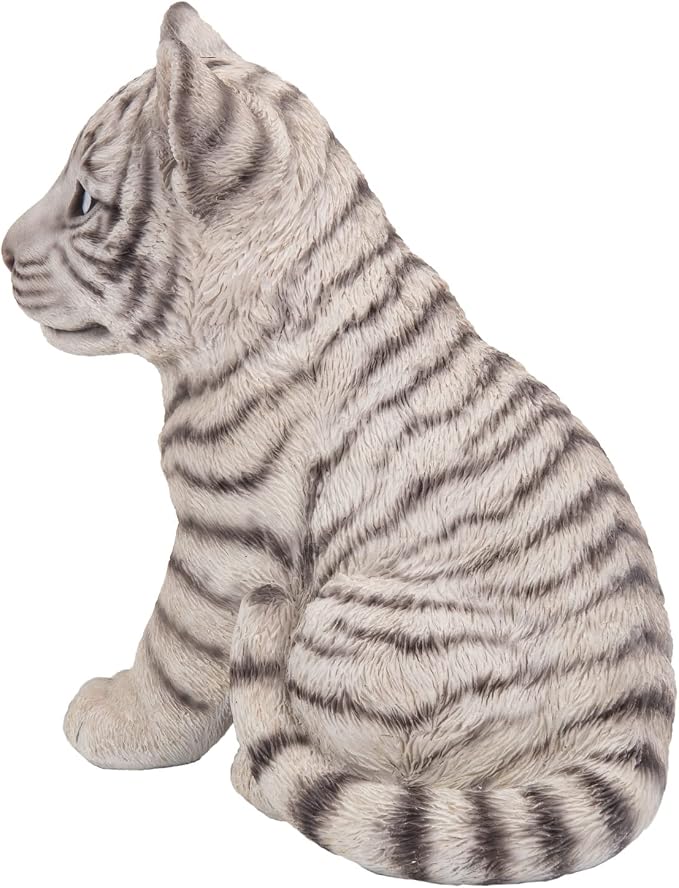 Tocca Hi-Line Gift Sitting White Tiger CUB Statue