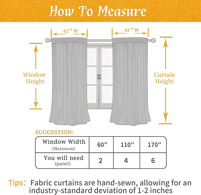 LAMIT Terracotta 48 Inch Linen Curtains for Cafe 2 Panels, Linen Textured Light Filtering Panels Rod Pocket Neutral Privacy Drapes for Small Window/Loft Room, 42 x 48 Inch