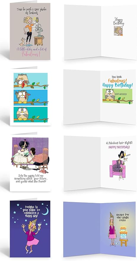 Funny Gift Set of Notepads & Greeting Cards - Office Gifts - Funny Notepads- Funny Birthday Cards