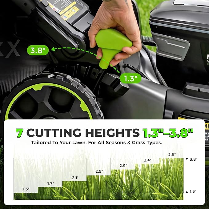 60V Cordless String Trimmer with 2.5Ah Battery & Fast Charger + 60V 5Ah Self-Propelled Electric Cordless Lawn Mower with 5.0Ah Battery