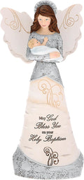 Pavilion Gift Company - Holy Baptism - 7.5" Angel Figurine Religious God Jesus Lover Christian Christ Catholic Granddaughter Grandson Grandkids Gift Present from Grandma Grandpa Mom Dad