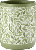 Avanti Linens - Wastebasket, Resin Accessories, Guest Bathroom Essentials (Stratford Collection, Green)