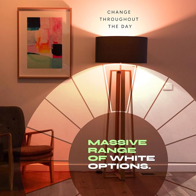 LIFX Color Smart Light Bulbs (2-Pack) A19 E26, Matter Compatible RGB + Tunable White (800 Lumens), WiFi Dimmable Color Changing (2.4GHz), Compatible with Apple HomeKit, Alexa & Google