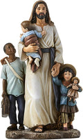 Avalon Gallery Christian Home Décor Hand-Painted Michael Adams Figurine, 7-Inch, Welcome The Stranger