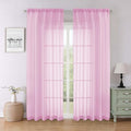Lecloud Light Pink Sheer Curtains by Lecloud
