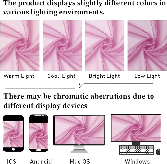 Lecloud Light Pink Sheer Curtains 72 Inches Long 2 Panels, Light Filtering - Image 6