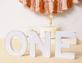 Wooden One Letter Sign for 1st Birthday - Wooden One table centerpieces, 1st Birthday Decorations, One standing Letters for 1st Birthday, First Birthday Photo Shoot Prop