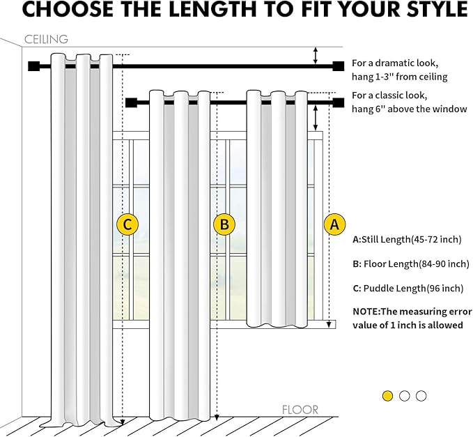 MIULEE Light Grey Blackout Curtains for Bedroom Living Room 84 Inches Long 2 Panels, Thermal Insulated Room Darkening Drapes Solid Grommet Noise Reduction Light Blocking Window Treatments 40x84 Inch