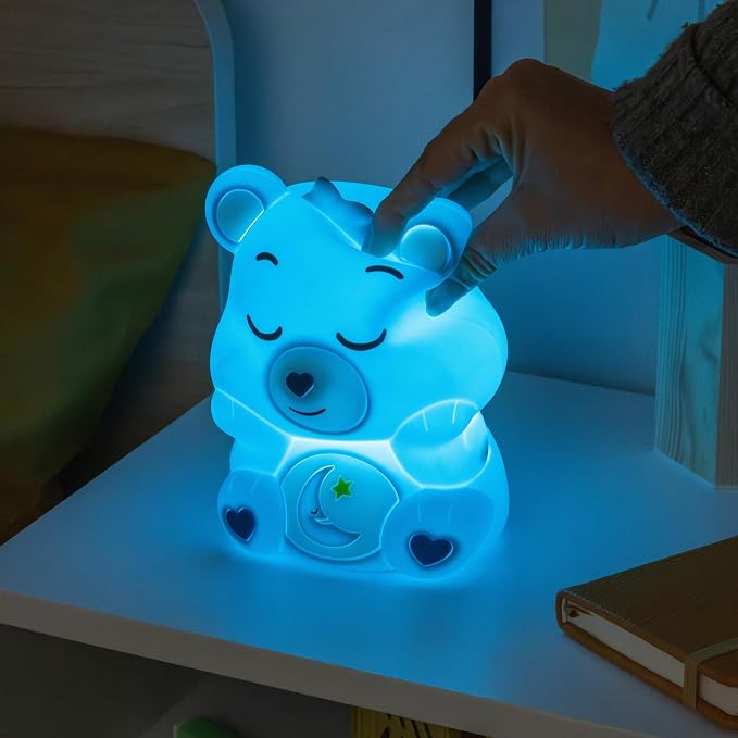 Paladone Care Bears Bedtime Bear SquishyGlo Silicone Light, Officially Licensed Lamp for Kids, Teens, Adults, Girls, Women, Cordless & Rechargeable Bedroom Décor, Collectible Pop Culture Gift