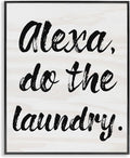 Alexa Do Laundry Comic Pop Culture, 24 x 30 Inch Framed Giclée Print | Stupell Industries · By Lil' Rue · Ready to hang · Great for laundry room decor · Made in USA