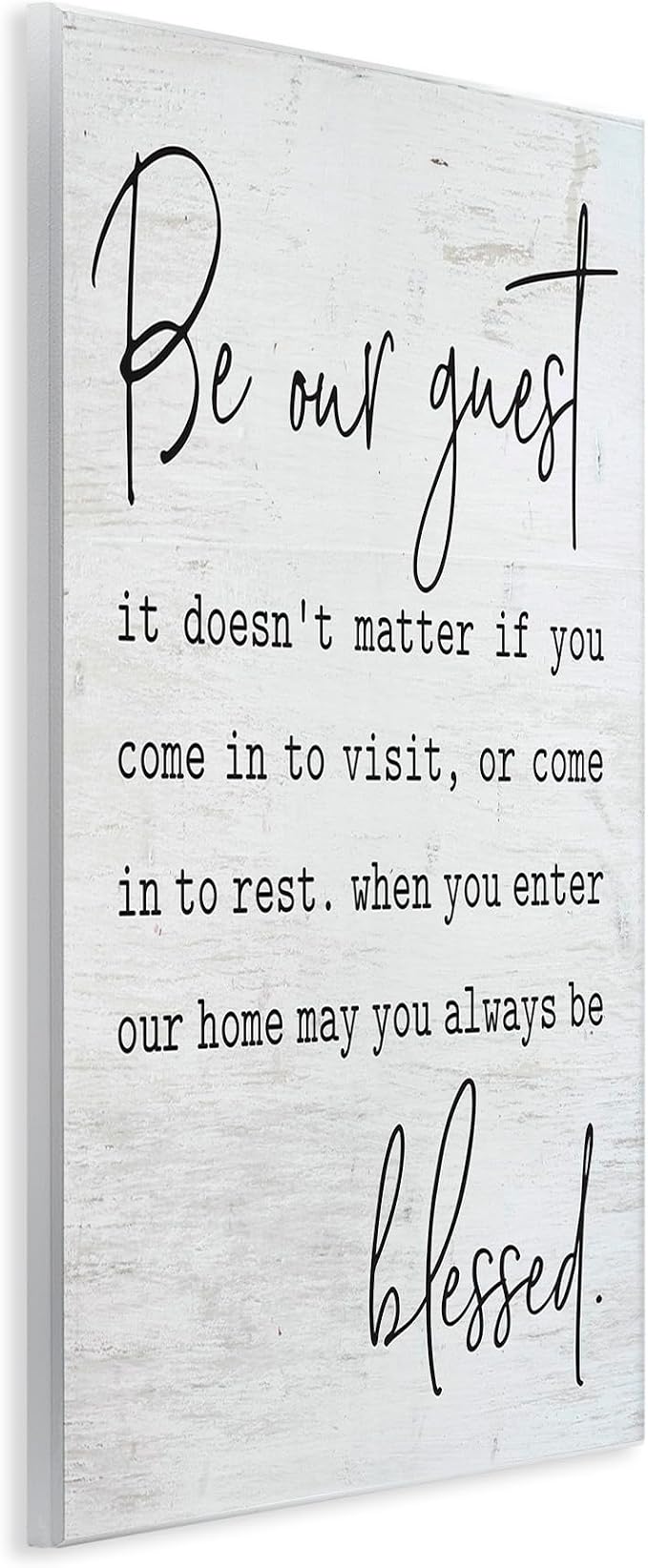 Family Welcome Rustic, 10 x 15 Inch Mounted Print on Wall Plaque