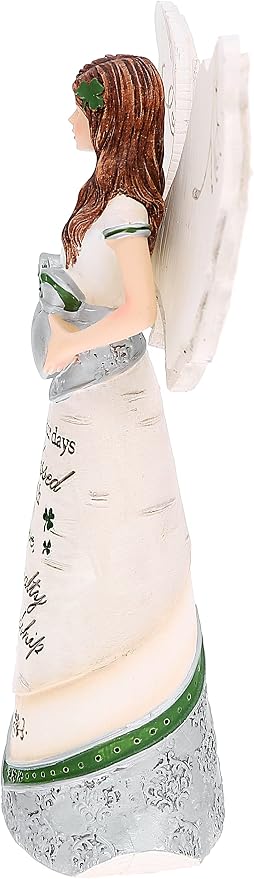 Pavilion Gift Company 82340 Elements Irish Blessings Angel Figurine, 6-1/2-Inch,Silver