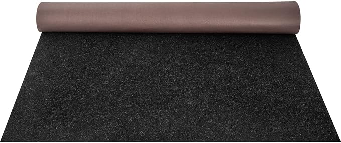 Happybuy 6 ft x 13 ft Black Marine Carpet for Boats Waterproof - 0.18" Thick Indoor Outdoor Rug Carpet Roll for Home Patio Porch Deck
