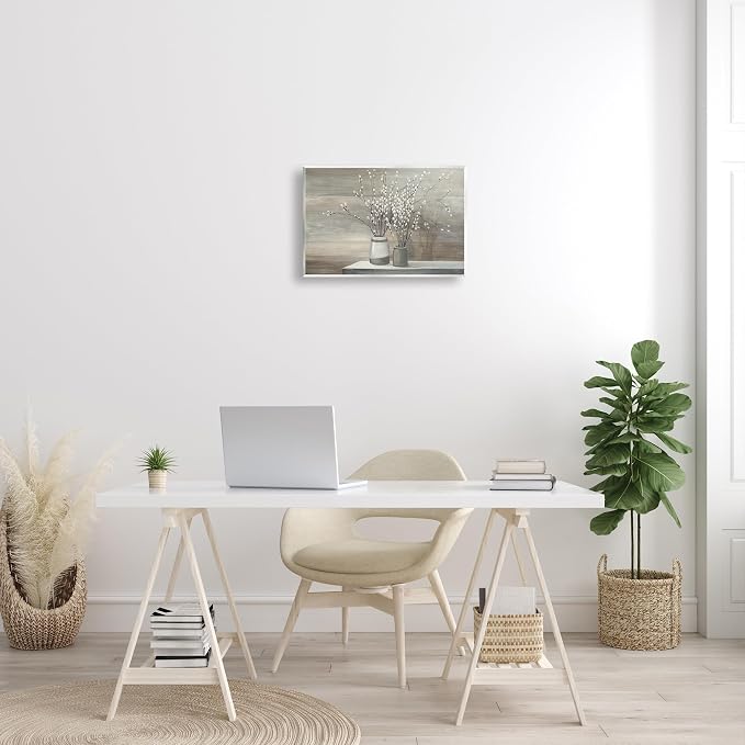 Stupell Industries Pussy Willow Still Life Oversized Wall Plaque Art, Proudly Made in USA | Stupell Industries · By Wild Apple Portfolio · Ready to hang · Made in USA