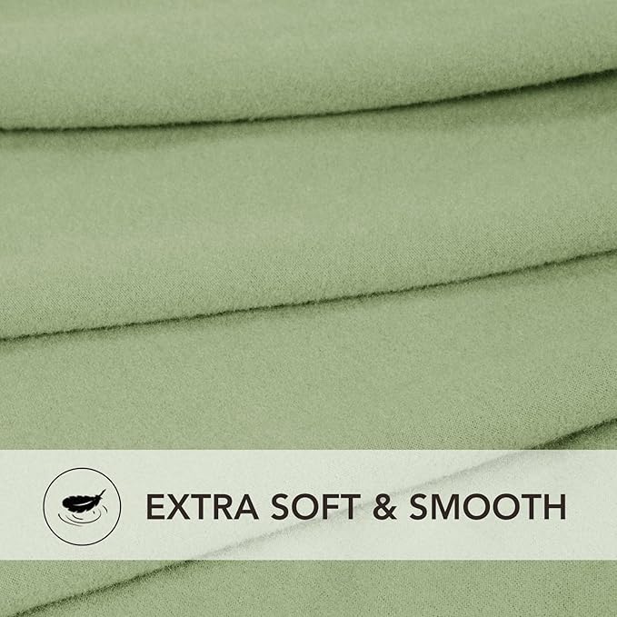 PureFit Stretch Chair Covers Fleece Couch Covers for Sofa Sage Green | 1-Piece Spandex Couch Cover Soft Couch Protector, Sofa Cover Washable with Non Skid Foam and Elastic Bottom for Kids, Dogs