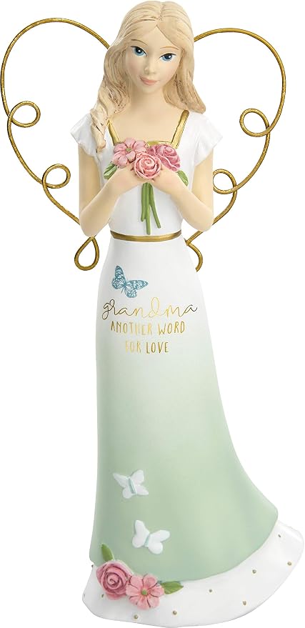 Pavilion Gift Company Grandma Another Word for Love-6.5 Inch Collectible Angel Figurine, Blue