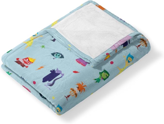 Disney's Inside Out 2, Emotions Pattern, Silk Touch Throw Blanket, 50 x 60 Inches