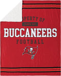 FOCO NFL Unisex-Adult NFL Team Logo Property 60" x 50" Sherpa Plush Throw Blanket