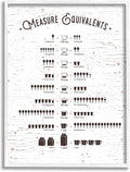 Stupell Industries 'Measure Equivalents Cheat Sheet', Framed Giclee Art, White, 16 x 20 Inches, Easy to Hang and Sturdy, Made in USA, by Lettered and Lined