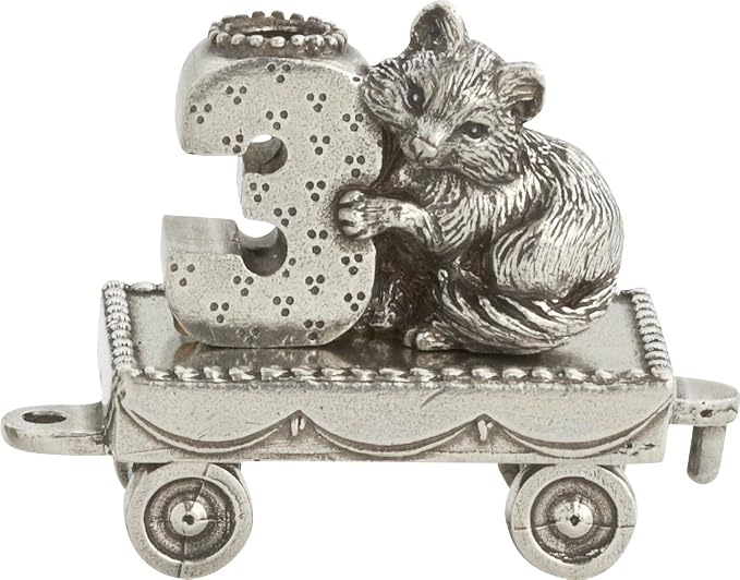 DANFORTH - Birthday Train Candleholder (3 - Fox) - Handcrafted - Made in USA
