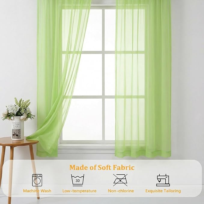 Gwine Sheer Curtains 84 Inches Long - Image 7