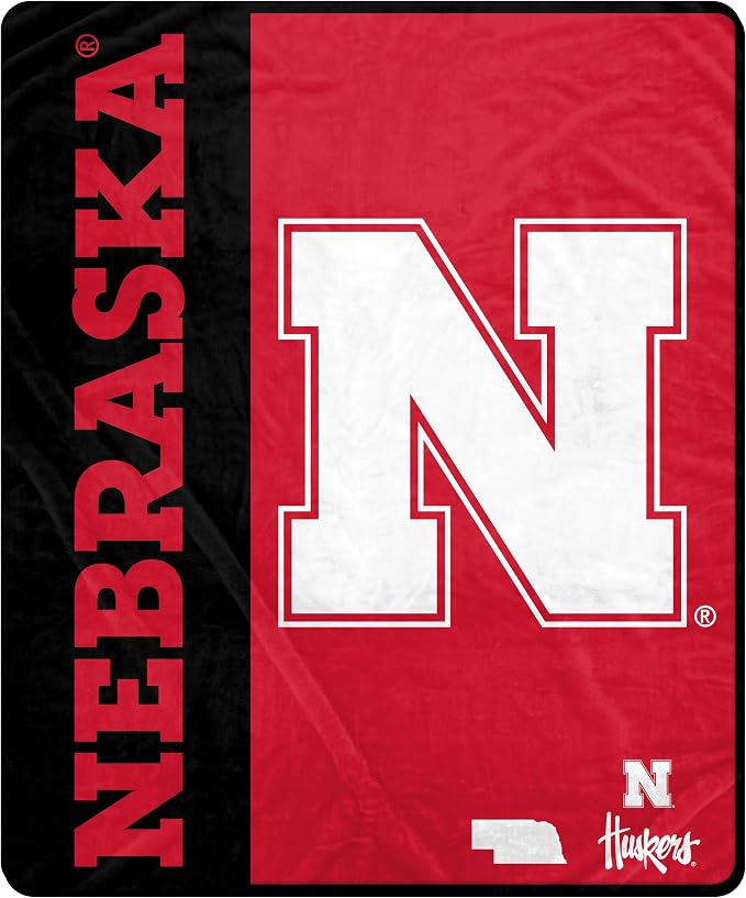 Proformance Home NCAA Nebraska Cornhuskers Endzone Ultra Soft Tailgate Throw