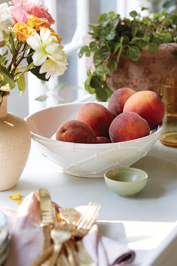 Lenox 893880 Wicker Creek Serving Bowl, 2.8, White