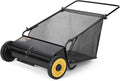 Heavy-Duty 26-Inch Hand-Push Lawn Sweeper with 7 Cu.ft. Collection Bag & Adjustable Brush Reel - Ideal for Picking Up Grass, Leaves, and Yard Debris on Any Terrain