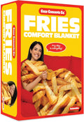 Cozy Concepts Co. French Fries Comfort Blanket by Relatable - Cozy Throw for Room Decor, Everyday Lounging or Funny Gag Gifts for Teens - Includes 1 Giant 60" Fries Fleece Blanket