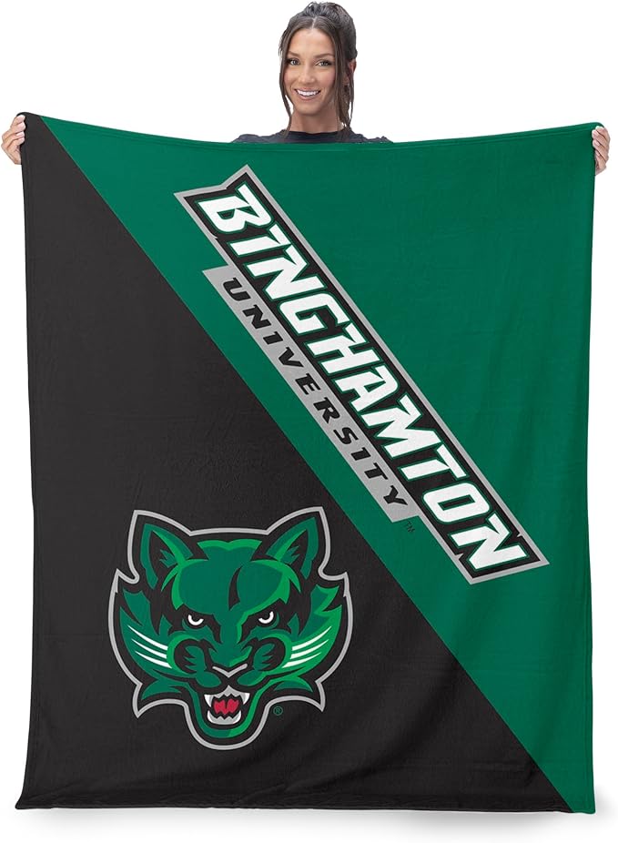 Northwest NCAA Silk Touch Throw Blanket, Ultra Soft Plush Polyester, Lightweight Warm Decorative Fan Gift, 46 x 60 in