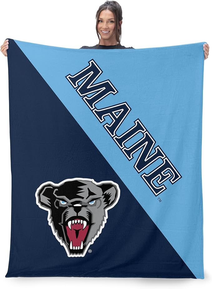 Northwest NCAA Silk Touch Throw Blanket, Ultra Soft Plush Polyester, Lightweight Warm Decorative Fan Gift, 46 x 60 in