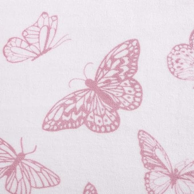 Betsey Johnson - Blanket, Buttery-Soft Throw Blanket for Couch or Bed, Boldly Plush & Oversized Bedding (Malachite Butterfly Pink, 50" x 70")