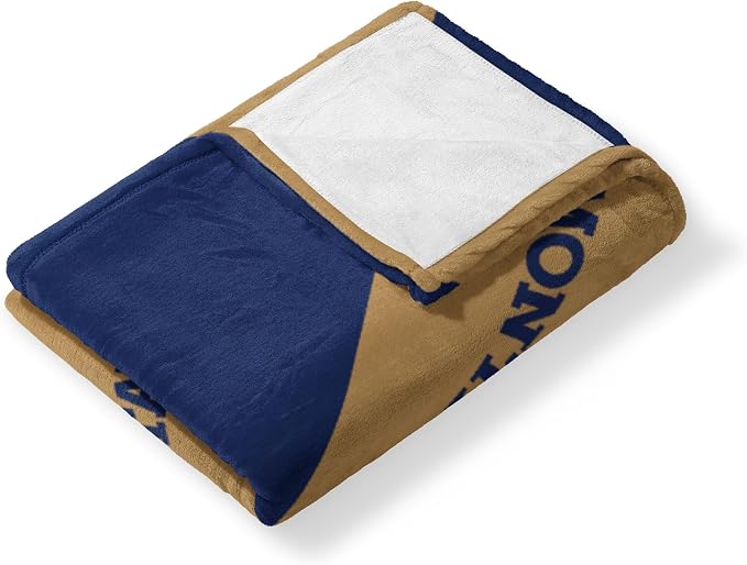 Northwest NCAA Silk Touch Throw Blanket, Ultra Soft Plush Polyester, Lightweight Warm Decorative Fan Gift, 46 x 60 in