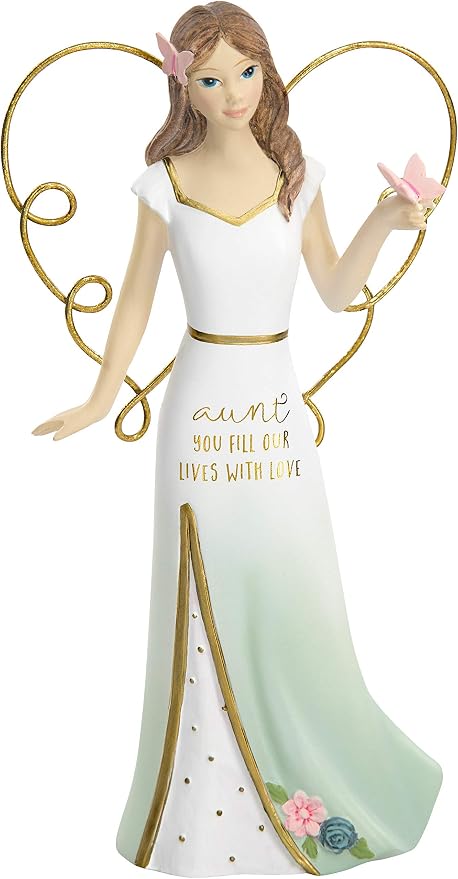 Pavilion Gift Company Aunt You Fill Our Lives with Love - 5.5 Inch Collectible Angel Figurine