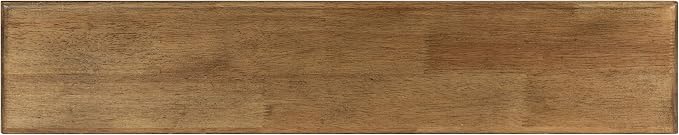 Kate and Laurel Abberly Farmhouse Wall Shelf, 28 x 5 x 6.5, Rustic Brown and White, Rustic Floating Shelf for Wall