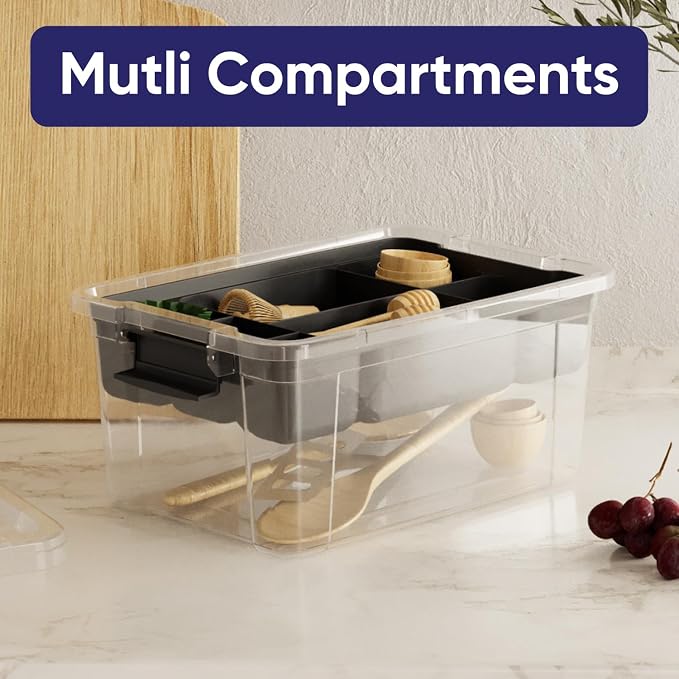 Superio Storage Container Organizing Tray for Superio Bin or Drawer Plastic Organize Sewing, Crafts, 6 Pack
