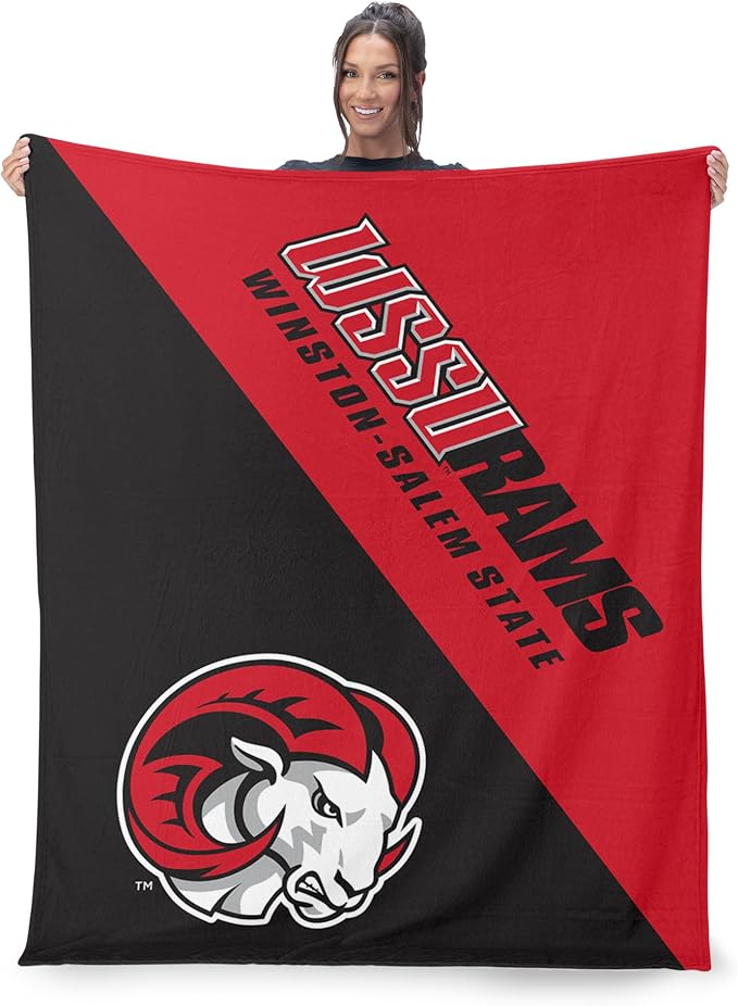 Northwest NCAA Silk Touch Throw Blanket, Ultra Soft Plush Polyester, Lightweight Warm Decorative Fan Gift, 46 x 60 in