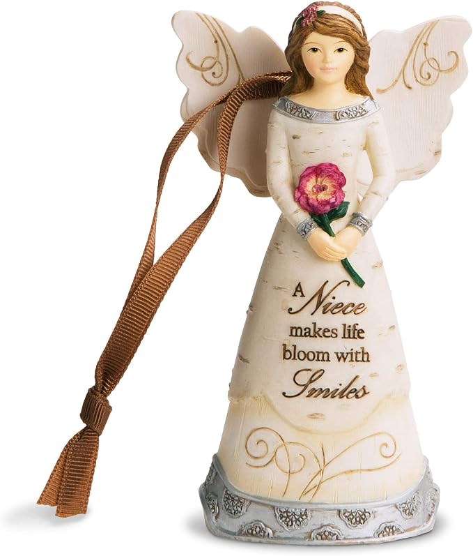 Pavilion Gift Company 82350 Niece Ornament/Angel Figurine, 4-1/2-Inch, Silver